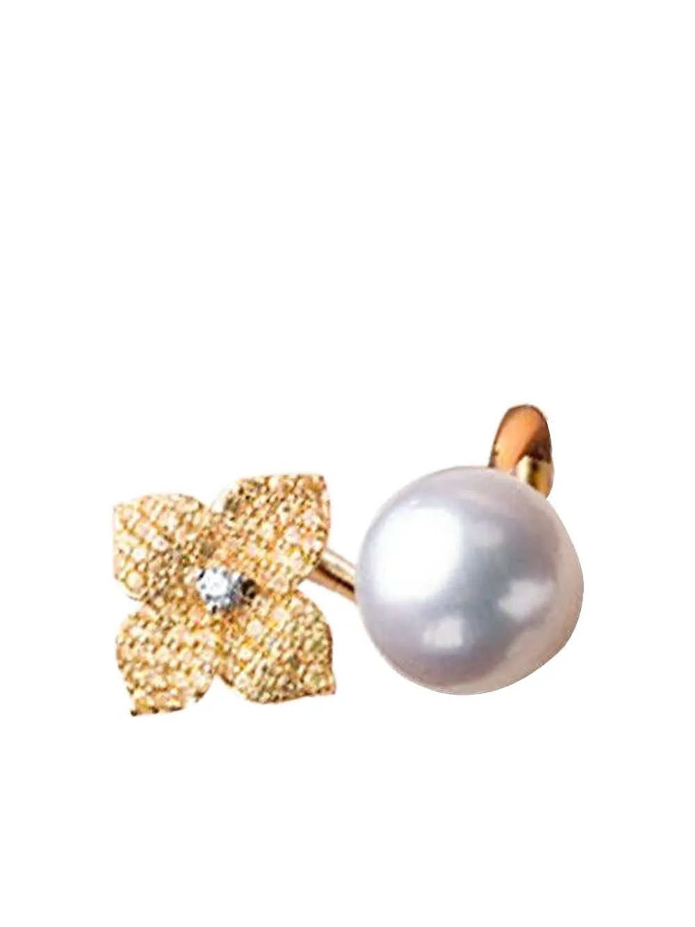 Piranesi Anello Fiore in oro giallo 18 carati con zaffiri gialli e diamanti