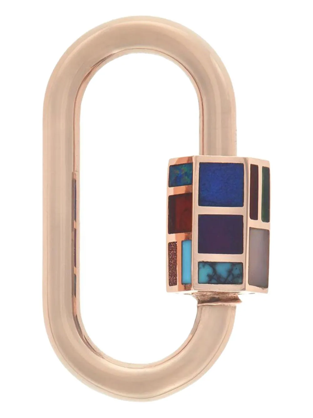 Marla Aaron dije Phyllis Inlay en oro amarillo de 14kt con gemas | dorado | Image 1