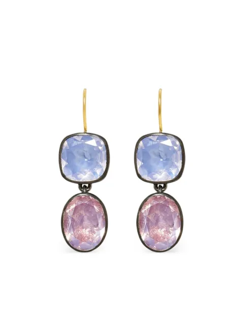 Larkspur & Hawk aretes Luzia Cushion Oval
