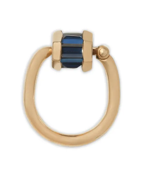 Marla Aaron 18K yellow gold Baguette trundle-lock ring