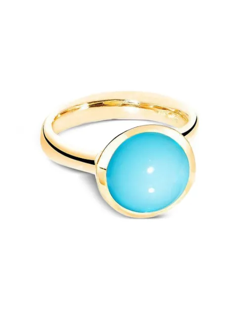TAMARA COMOLLI 18K yellow gold large Bouton turquoise ring
