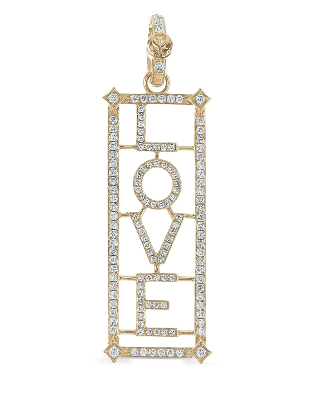 Loree Rodkin 14kt Yellow Gold Love Diamond Necklace