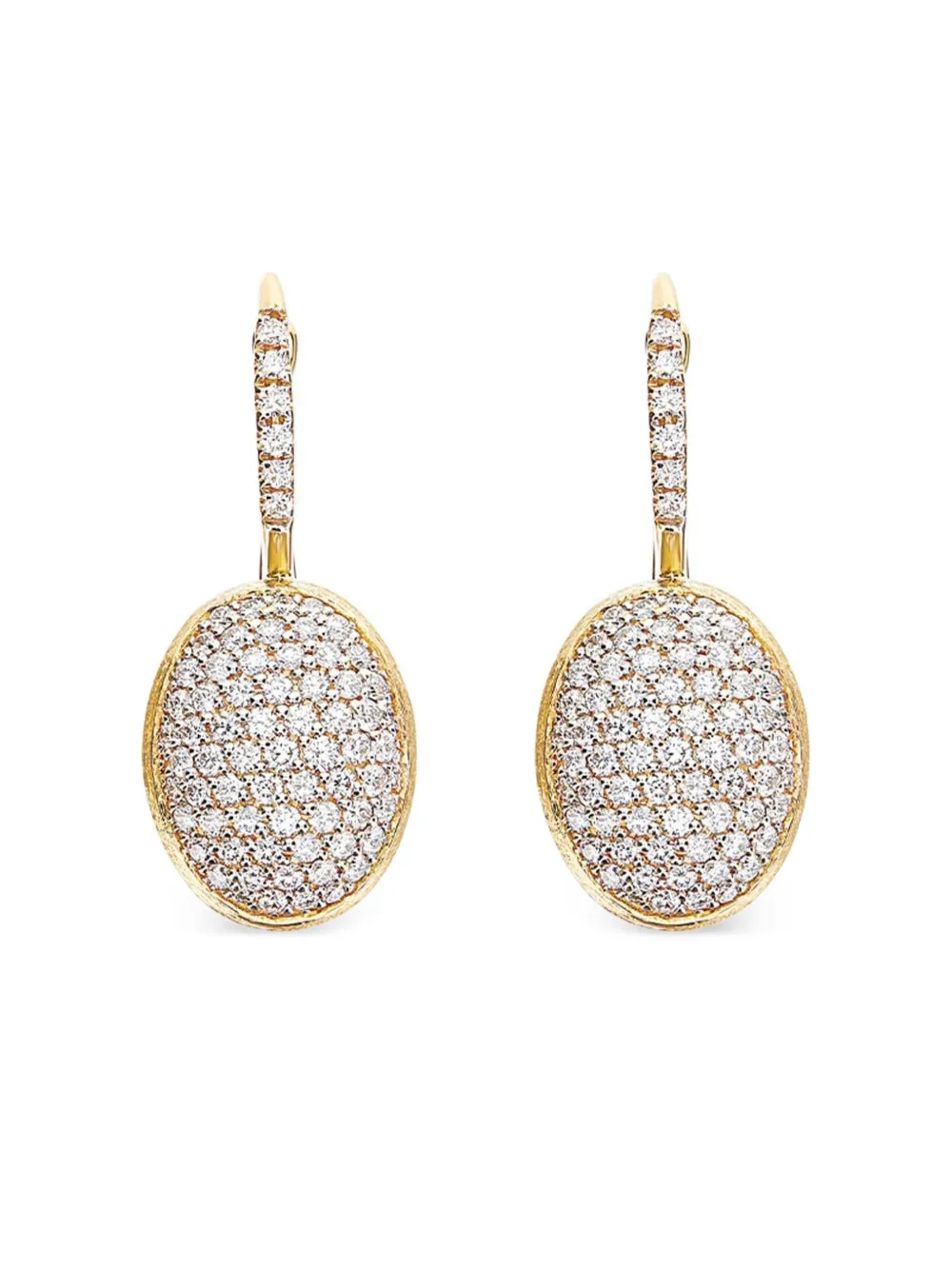 Nanis 18k Yellow Gold Diamond Ball Earrings