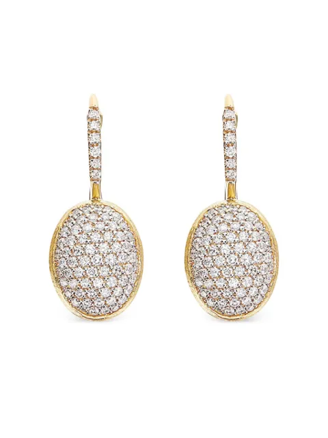 NANIS aretes en oro amarillo de 18kt con diamante