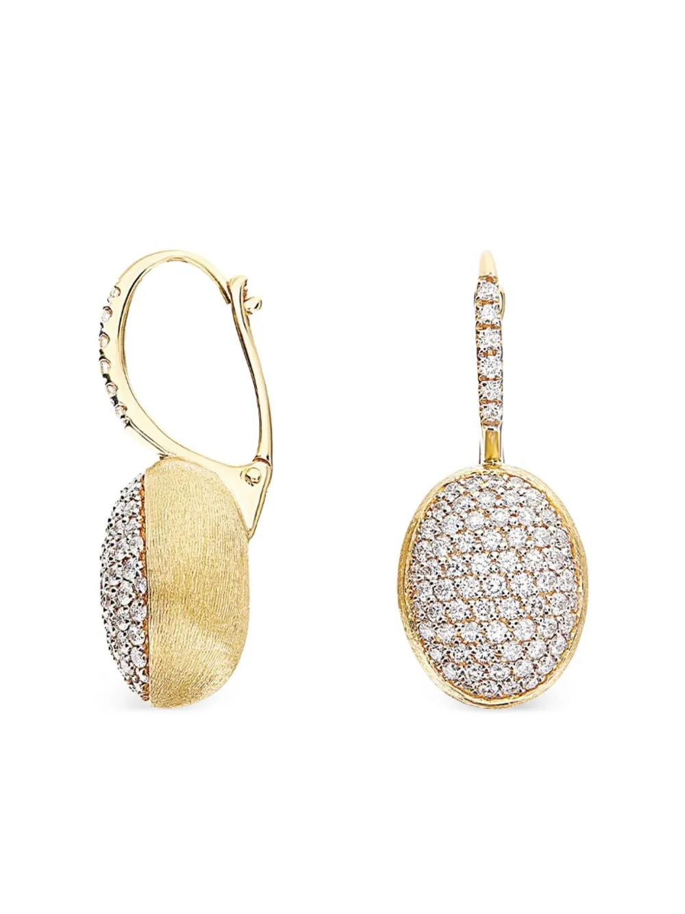 Nanis 18k Yellow Gold Diamond Ball Earrings In Gold