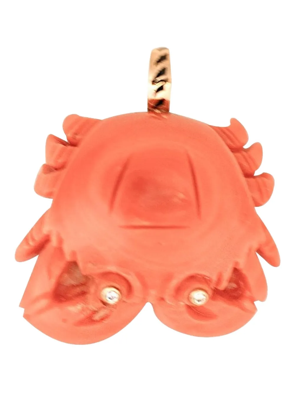 Dezso 18kt Rose Gold Crab Necklace In Multi