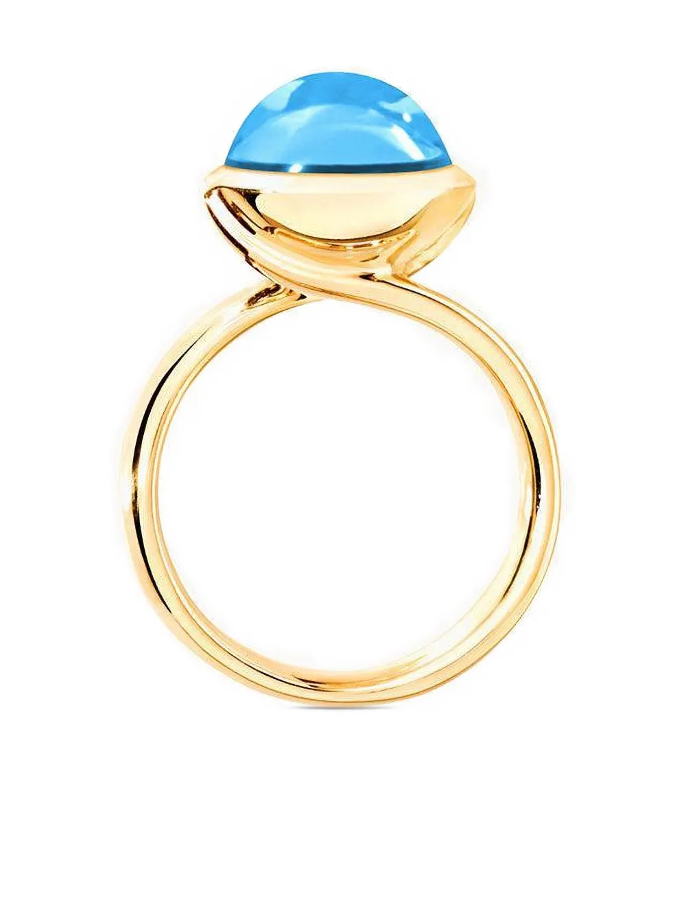 Tamara Comolli 18k Yellow Gold Bouton Swiss Topaz Ring In Gold