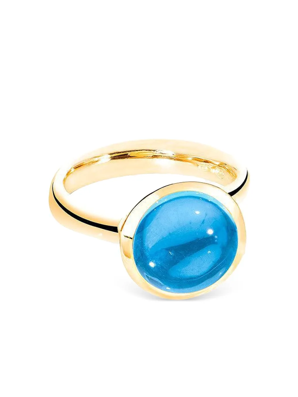 Tamara Comolli 18k Yellow Gold Bouton Swiss Topaz Ring