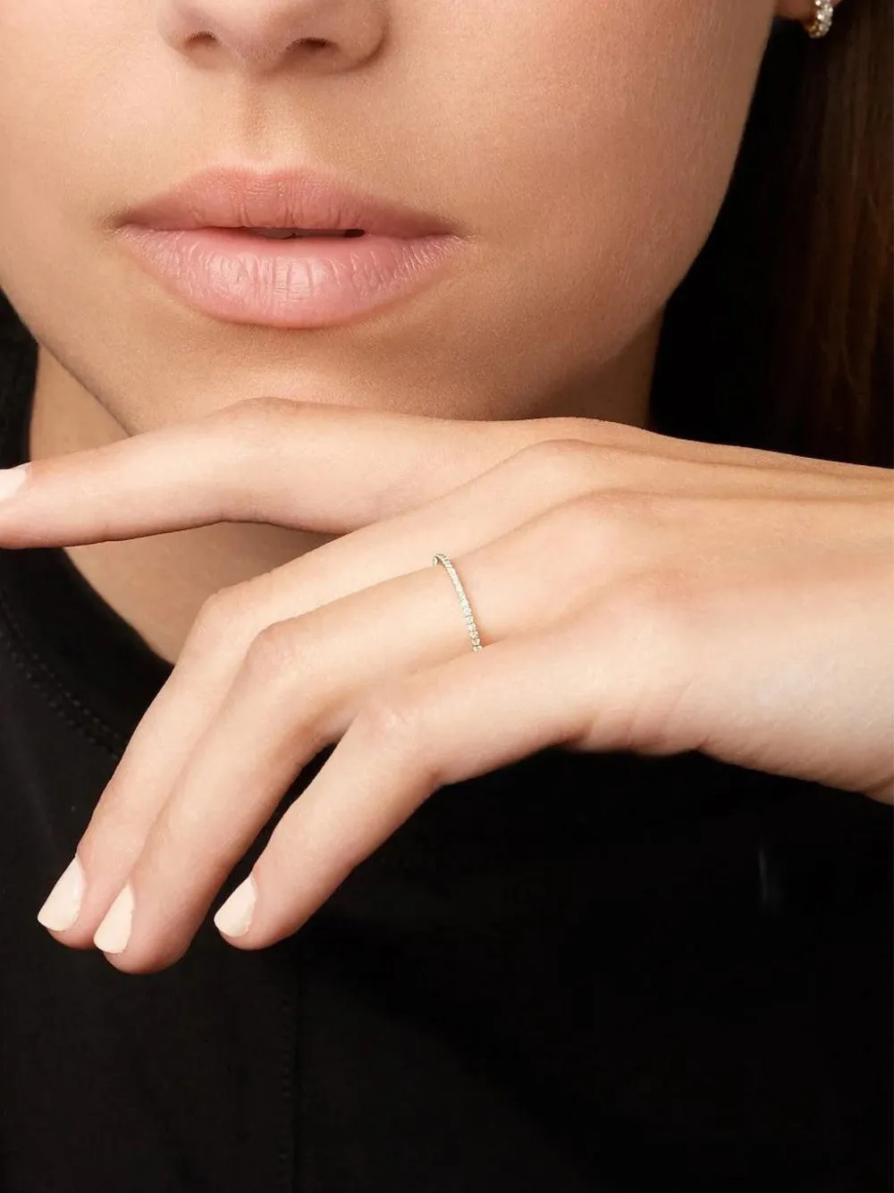  Melissa Kaye 18k Yellow Gold Sadie Diamond Eternity Ring 