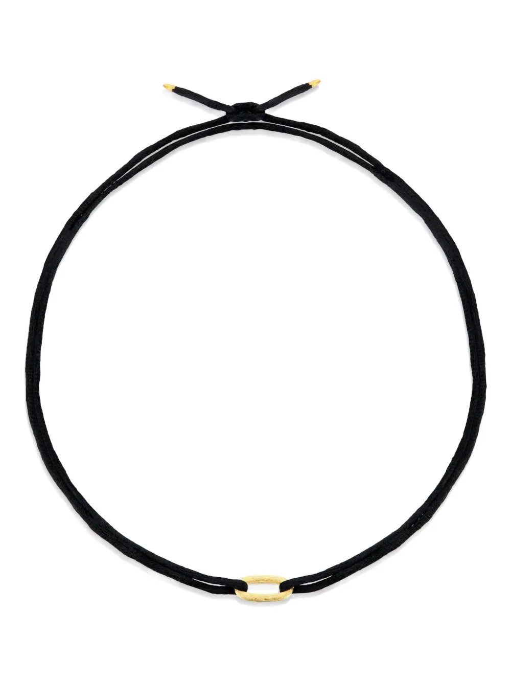 Nanis 18k Yellow Gold Necklace In Black