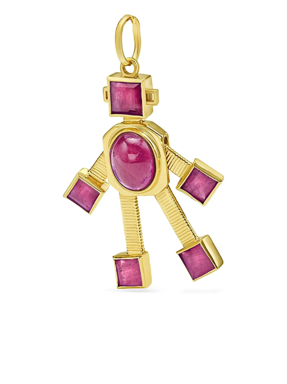 Van Robot 18K yellow gold ruby robot-shaped pendant | Gold | Image 1
