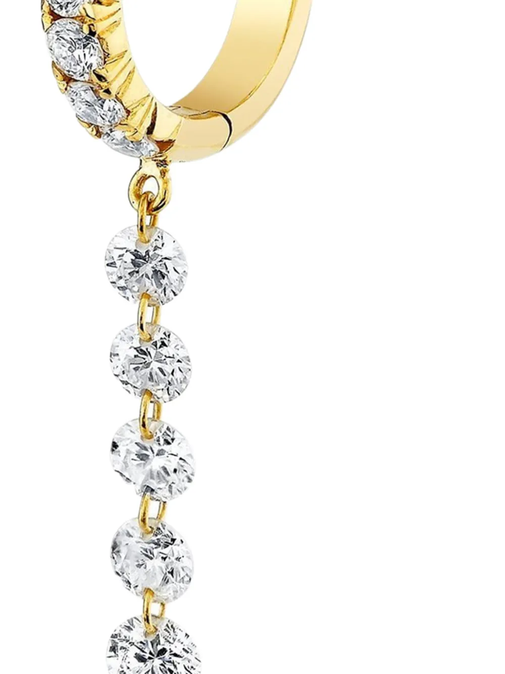 Logan Hollowell arracadas en oro amarillo de 18kt con diamante | Image 2