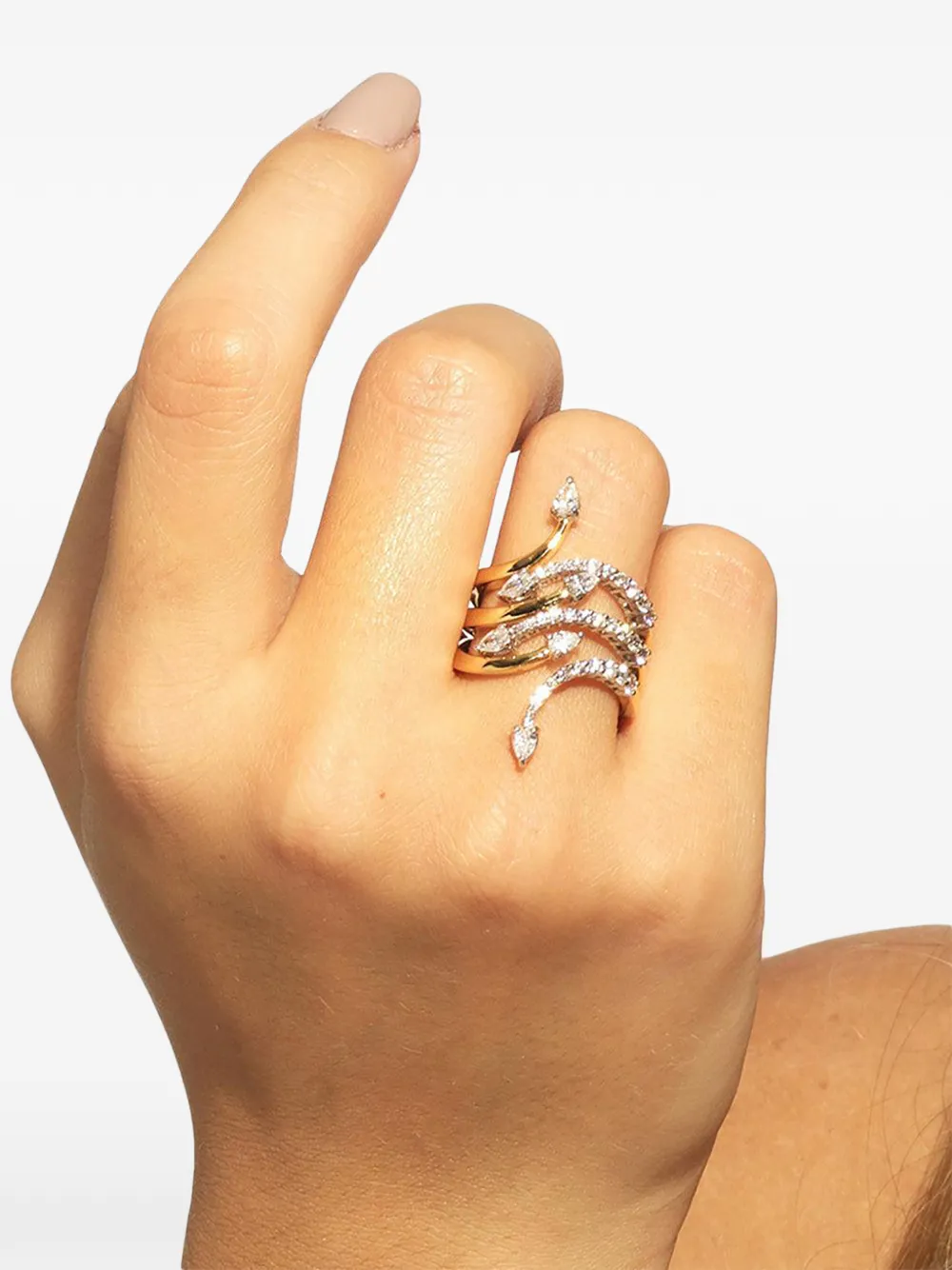  Yeprem 18k Yellow Gold Strada Diamond Ring 