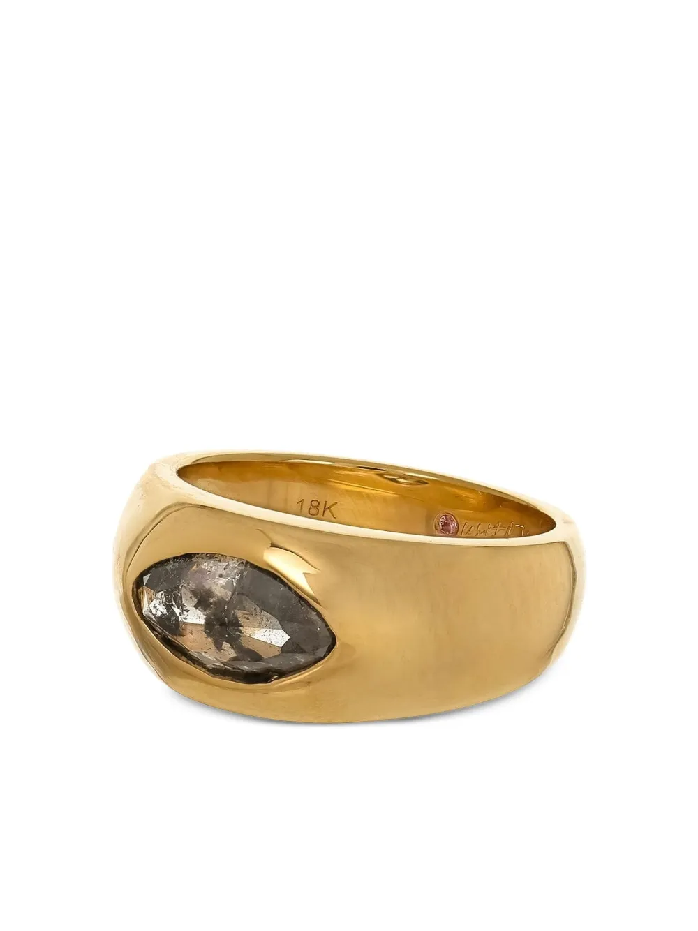 Nimo With Love 18k Yellow Gold Diamond Ring In Gold