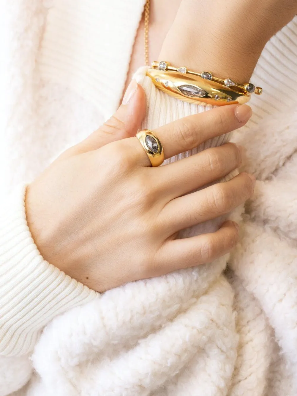 Nimo With Love 18k Yellow Gold Diamond Ring In Gold