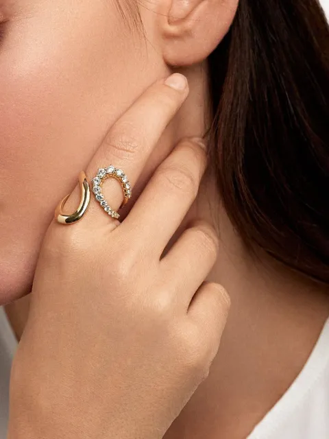 Melissa Kaye 18K white gold Aria Diamond Jane ring