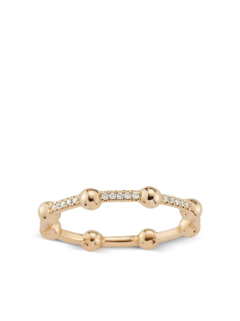 Dana Rebecca Designs Poppy Rae ダイヤモンド リング L 14Kイエローゴールド - ゴールドトーン