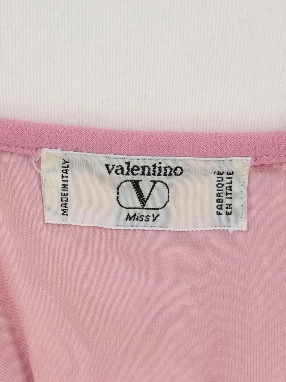 Pre-owned Valentino Elastic-waist Puff-sleeve Dress In Pink