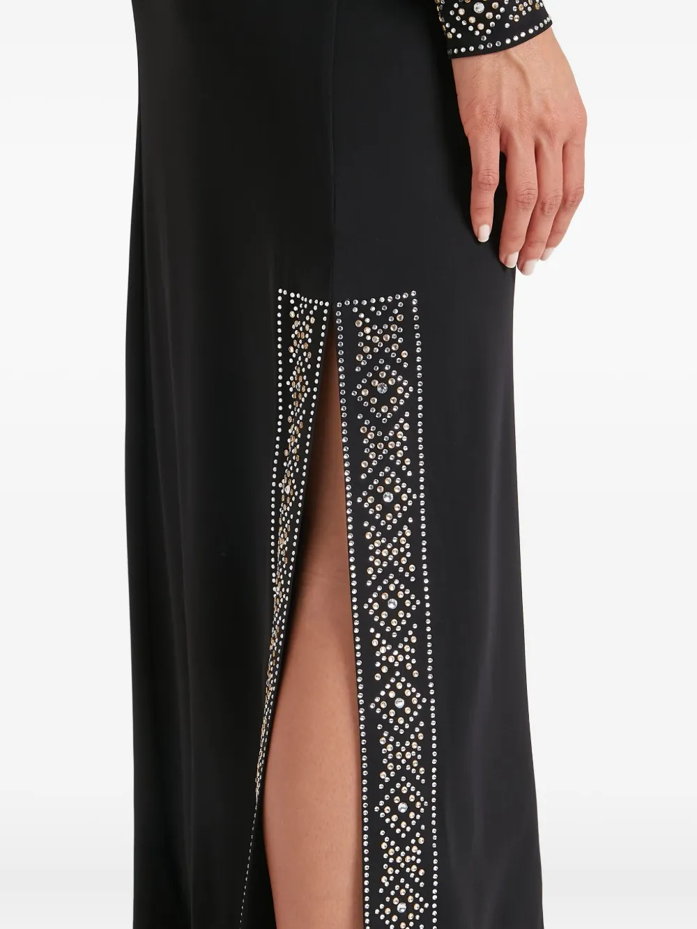 Temperley London Gallantry jurk met V-hals Zwart