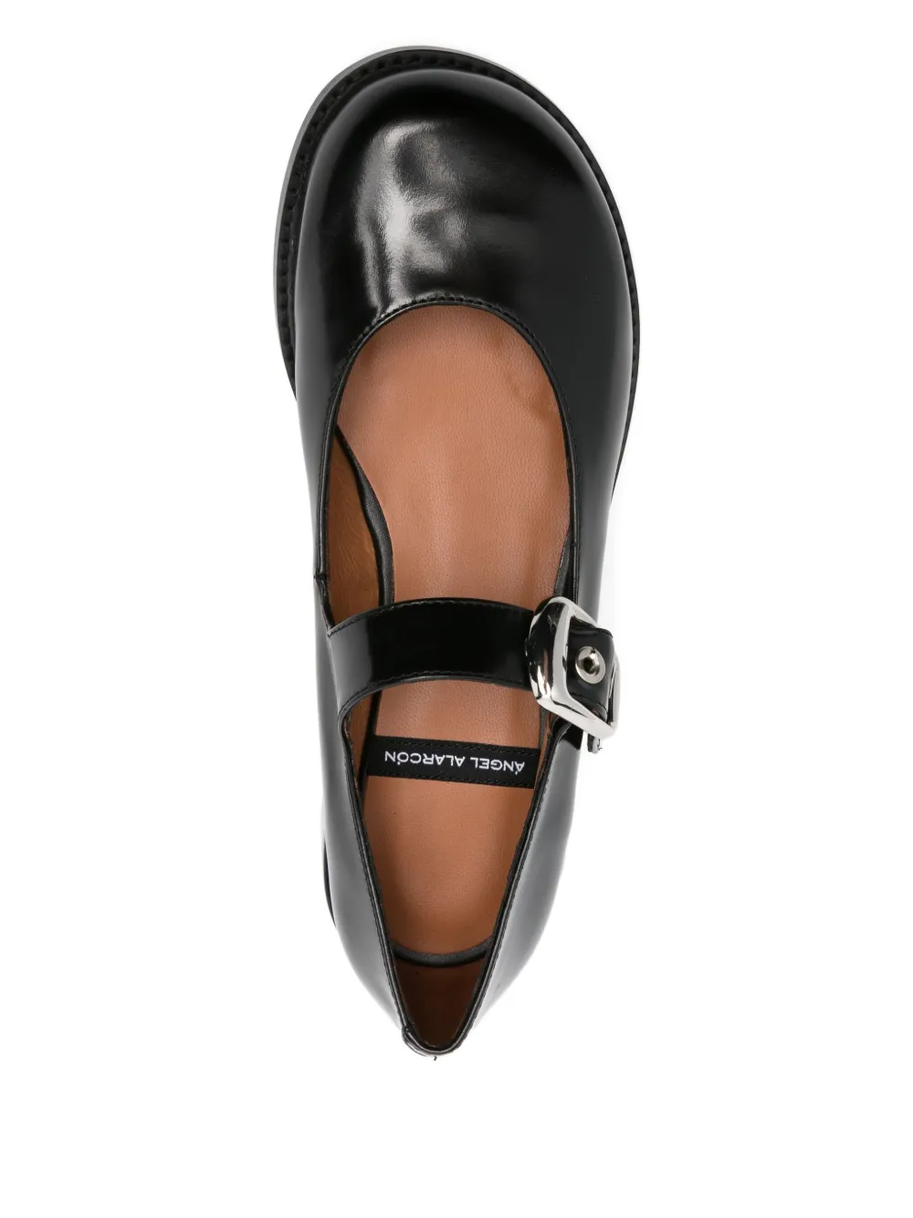 ANGEL ALARCON Leren pumps Zwart