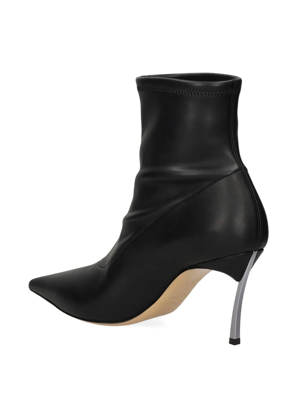 Casadei 80mm pointed-toe boots Black