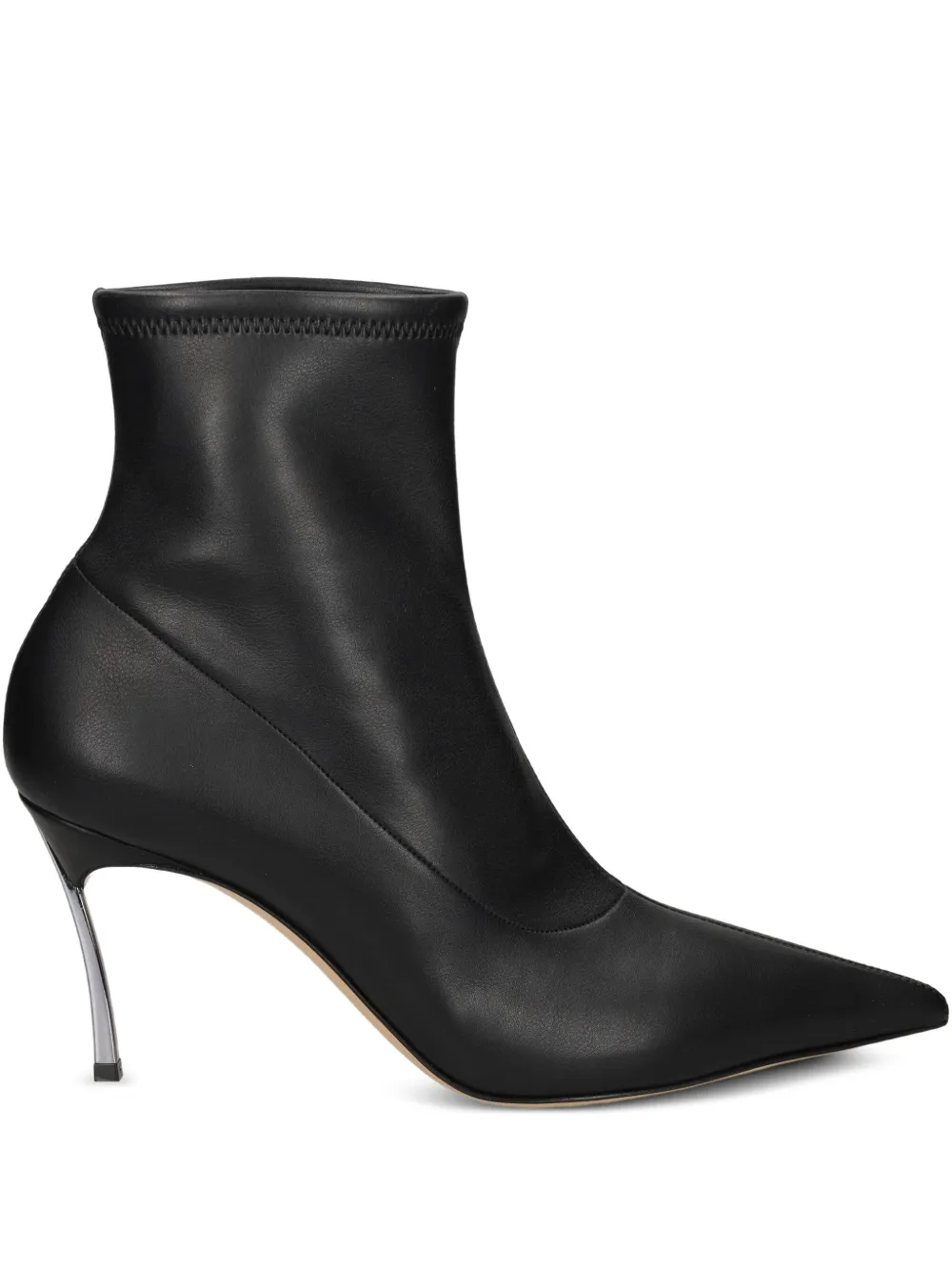 Casadei 80mm pointed-toe boots | Black | Image 1