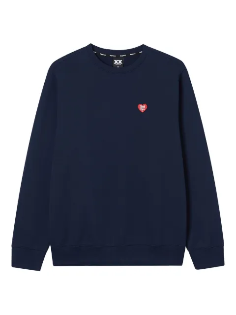 FINGERCROXX heart-logo cotton sweatshirt