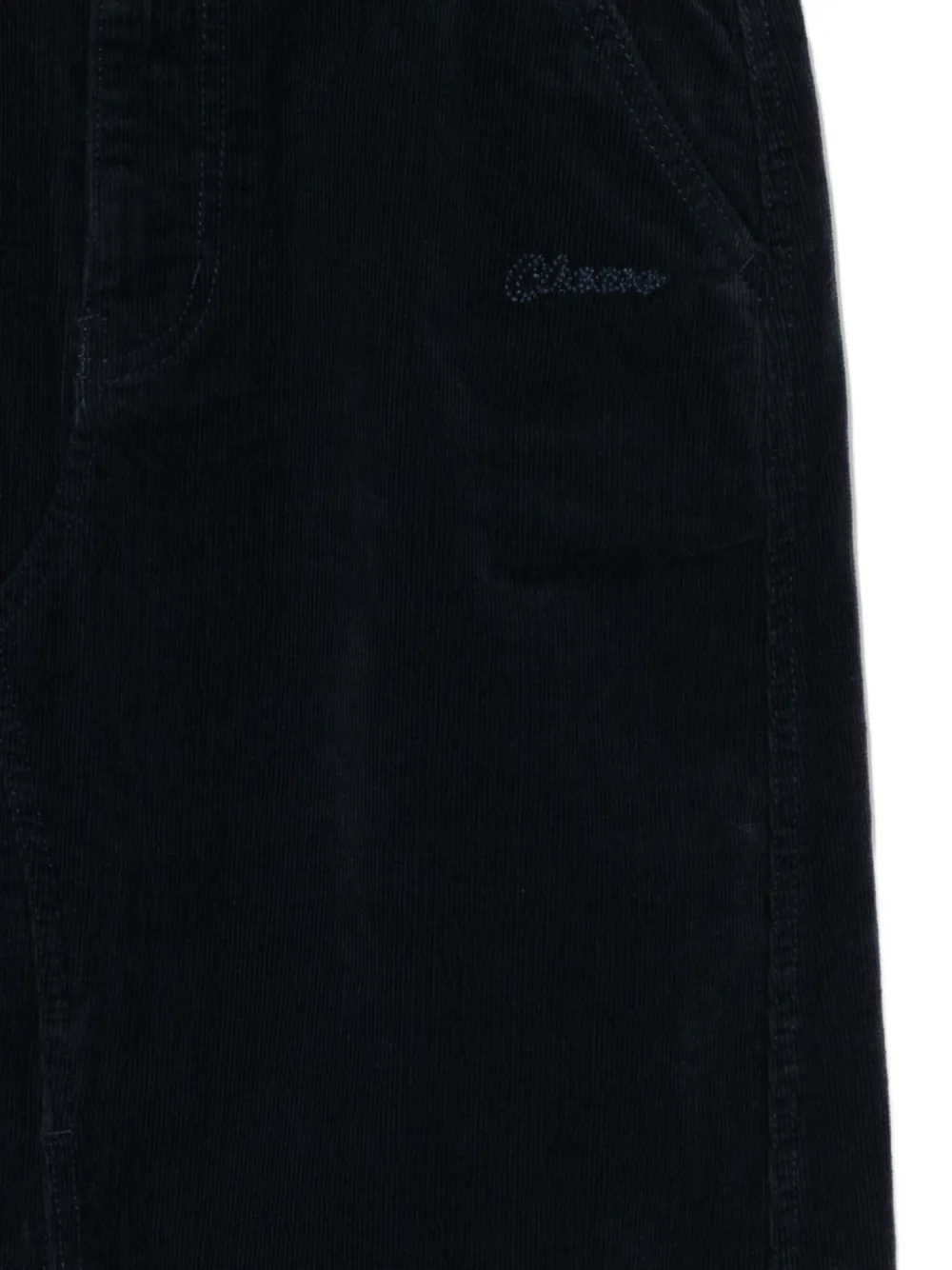 Chocoolate Logo-embroidered Skirt In Black
