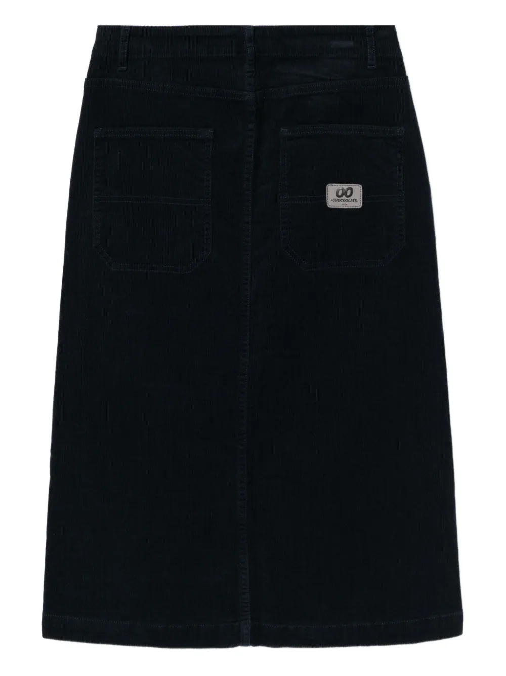 CHOCOOLATE Rok met geborduurd logo - Blauw