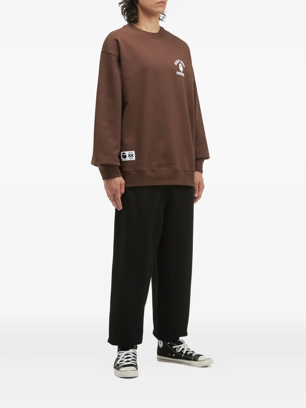 FINGERCROXX Joggingbroek met geborduurd logo - Zwart