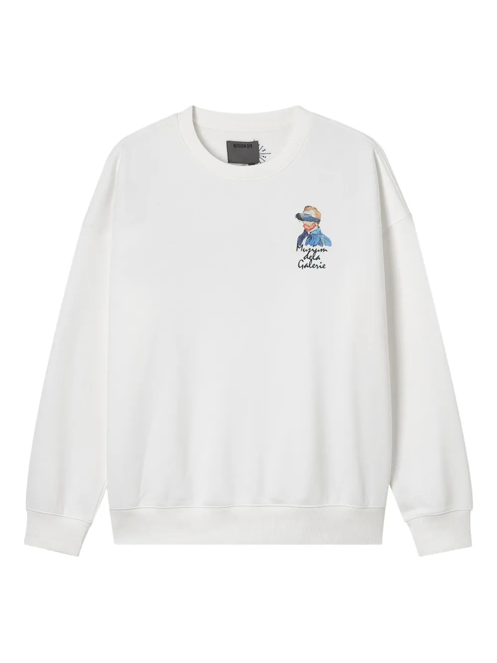 Musium Div. Drop-shoulder Sweatshirt In White