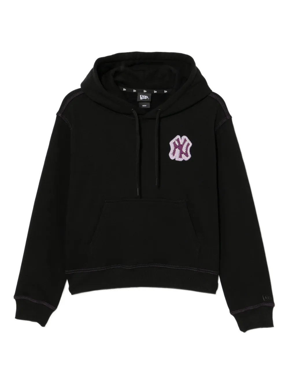 NEW ERA CAP printed hoodie - ブラック NEW ERA CAP printed hoodie - ブラック