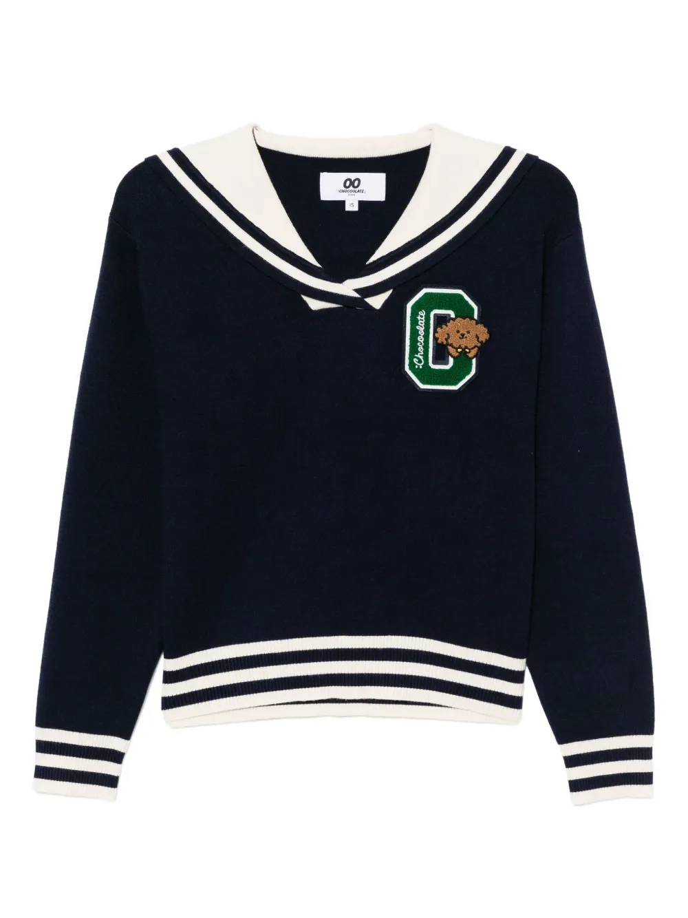 CHOCOOLATE logo-embroidered jumper | Blue | Image 1