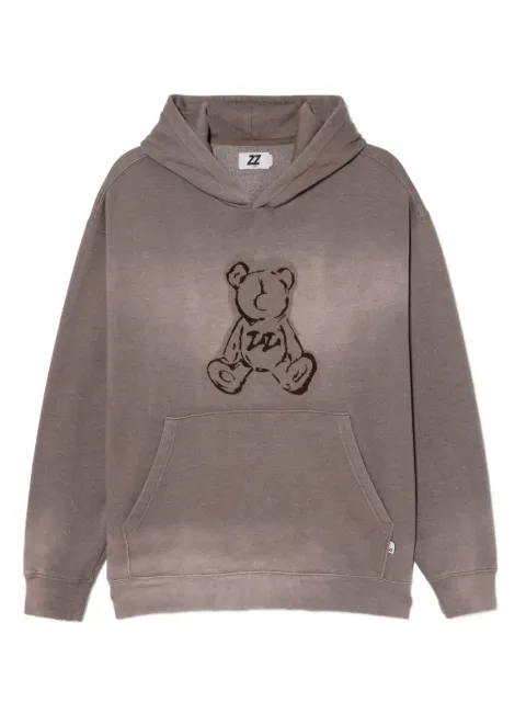 izzue hoodie con oso estampado