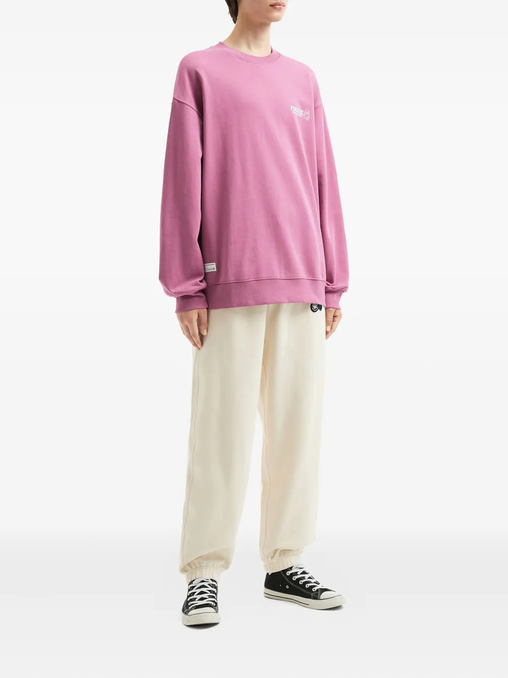 FINGERCROXX Sweater met print - Roze
