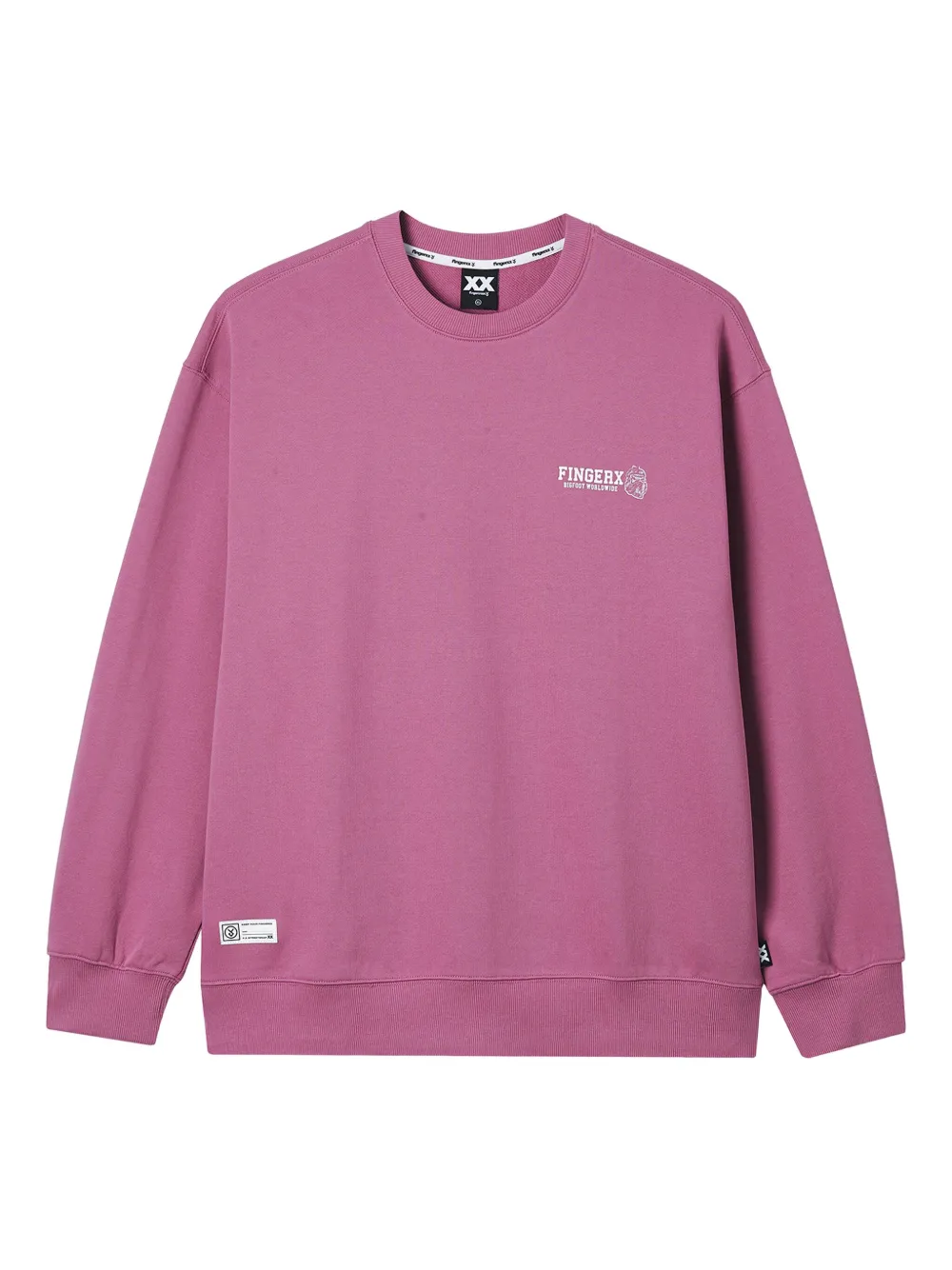 Fingercroxx Graphic-print Crew-neck Sweatshirt In Pink