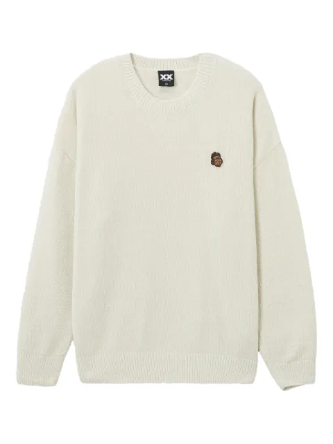 FINGERCROXX embroidered long-sleeve sweater