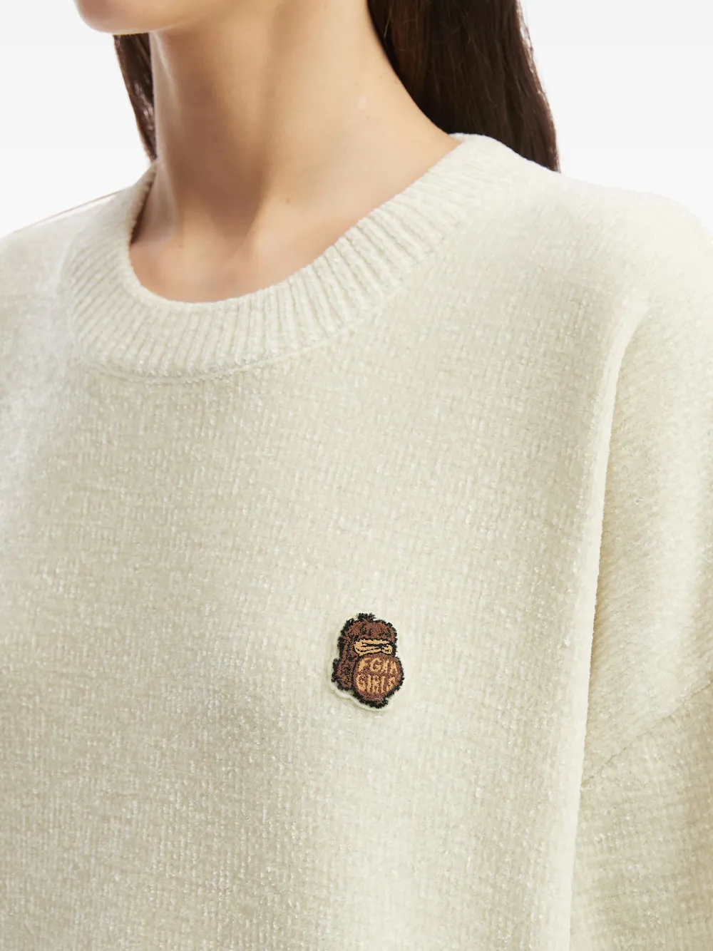 Fingercroxx Embroidered Long-sleeve Sweater In Multi