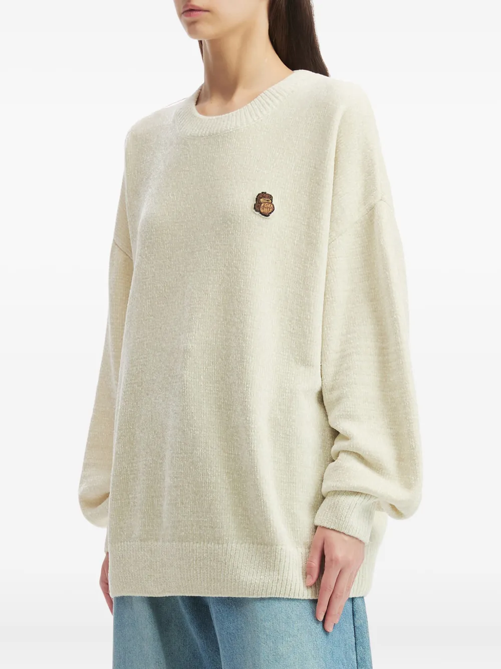 Fingercroxx Embroidered Long-sleeve Sweater In Multi
