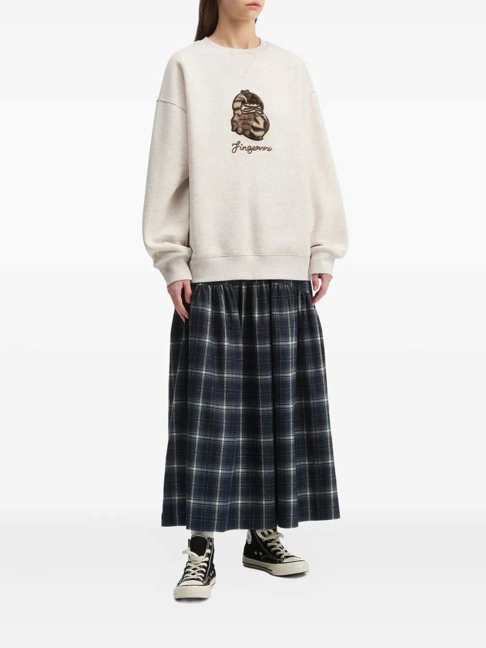 Fingercroxx Bigfoot Sweatshirt In Neutral