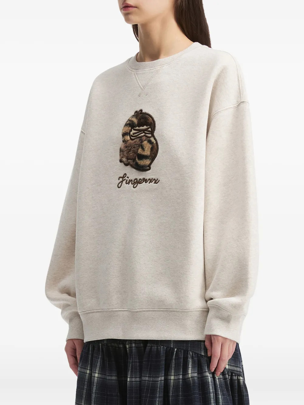 Fingercroxx Bigfoot Sweatshirt In Neutral