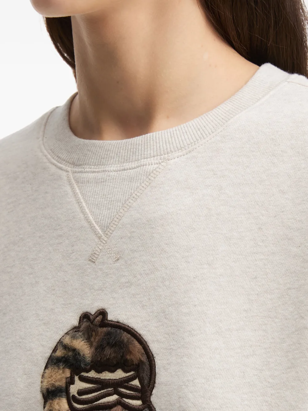 Fingercroxx Bigfoot Sweatshirt In Neutral