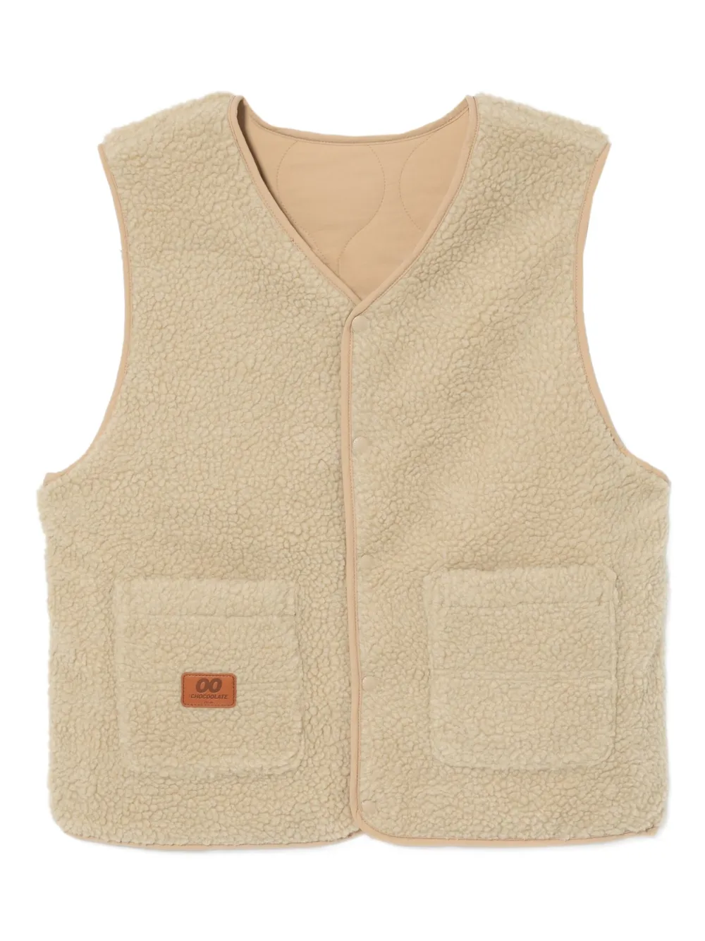 CHOCOOLATE logo-patch gilet | Neutrals | Image 1