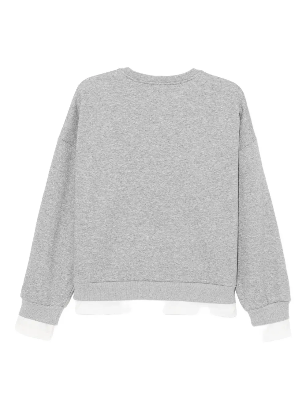 B+ab Layered Sweatshirt In Gray