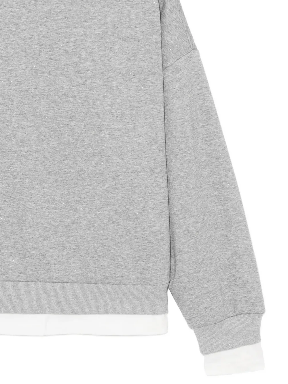 B+ab Layered Sweatshirt In Gray