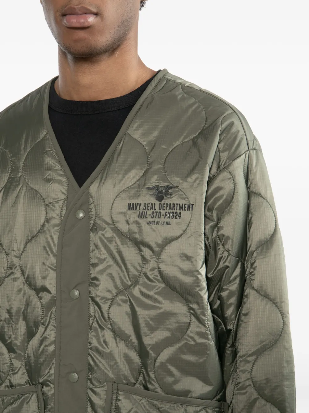 Fingercroxx Logo-printed Jacket In Gray