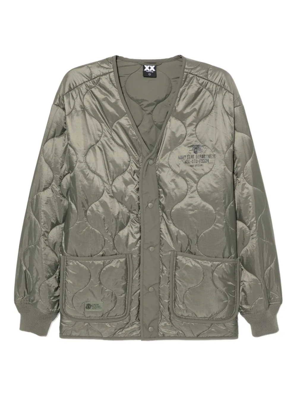 FINGERCROXX logo-printed jacket | Green | Image 1