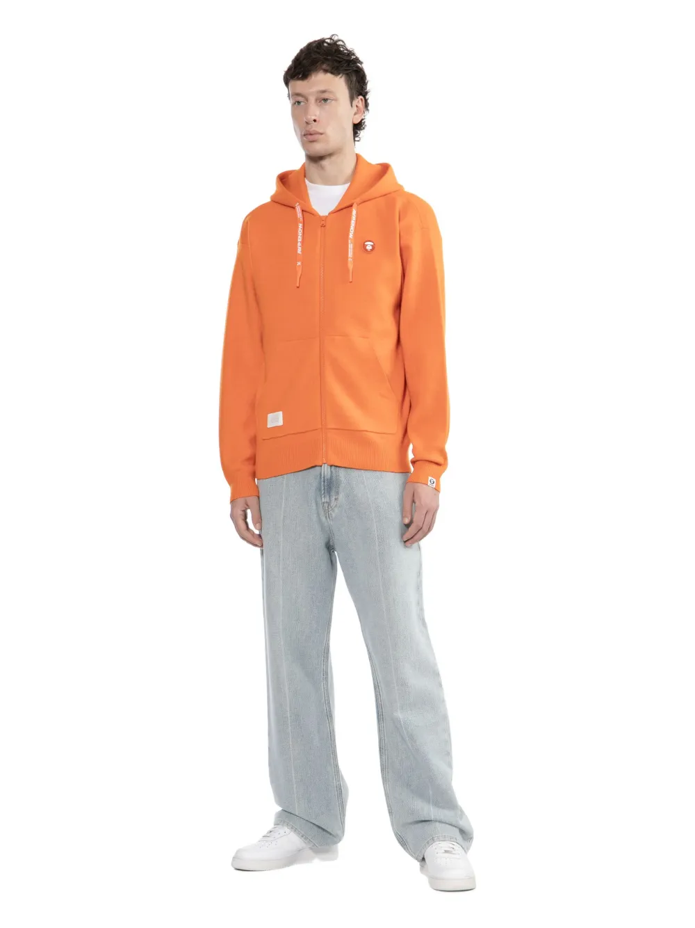Aape By A Bathing Ape Moonface Hoodie In Orange