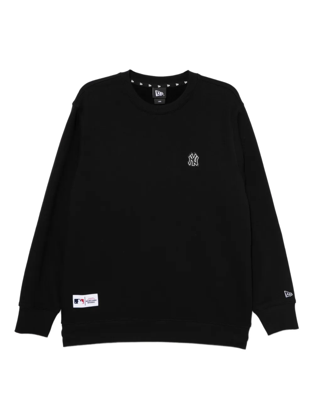NEW ERA CAP logo-embossed sweatshirt - ブラック NEW ERA CAP logo-embossed sweatshirt - ブラック