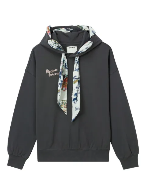Musium Div. scarf-detail hoodie